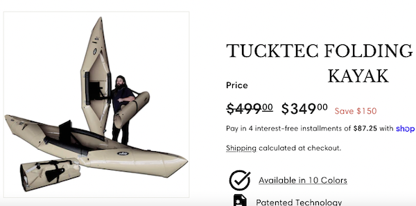 Tucktec Folding Kayak