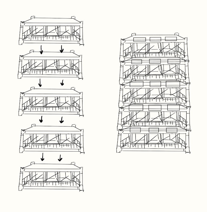 Drawing of the aforementioned pieces assembled as described